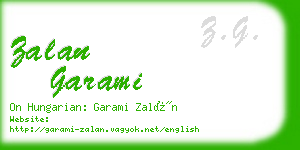 zalan garami business card